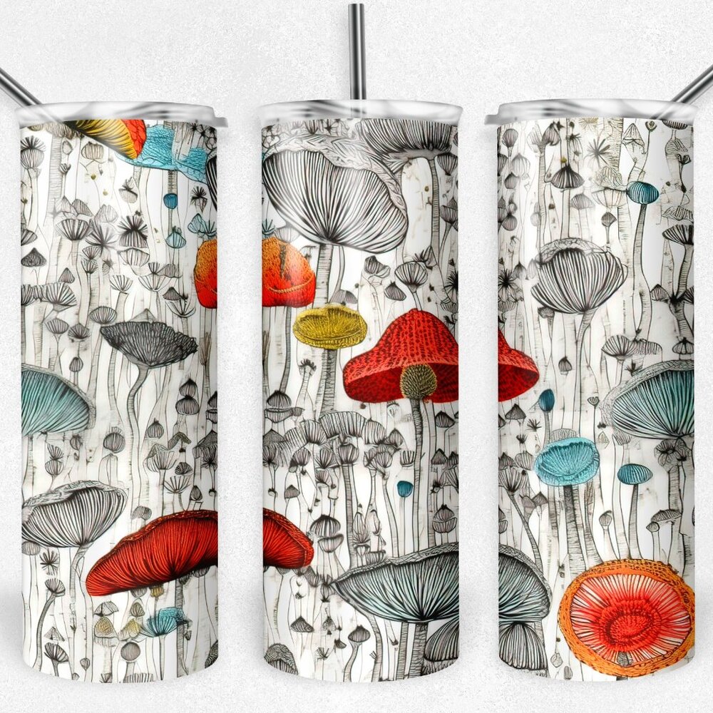 Mushroom Metal Insulated tumbler